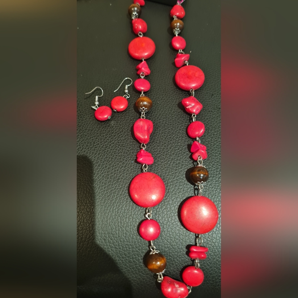 Fashioned jewelrey set - Red